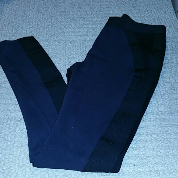 Navy and black leggings
