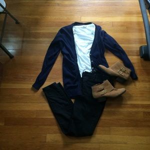 Banana Republic | navy merino cardigan