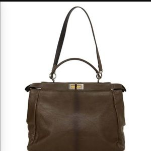 Fendi peekaboo taupe large