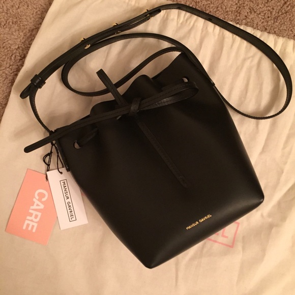 Mansur Gavriel Handbags - Mansur Gavriel Mini Mini Bucket Black/black