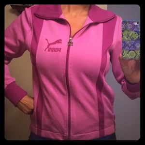Pink Puma Zip Up-