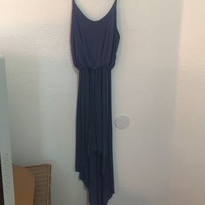 Pale blue high low dress