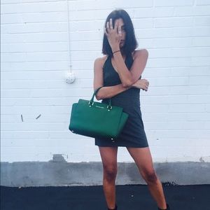 Perfect condition green Michael Kors handbag