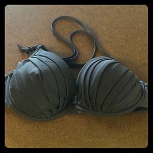 Silver Grey Underwire Swim Top