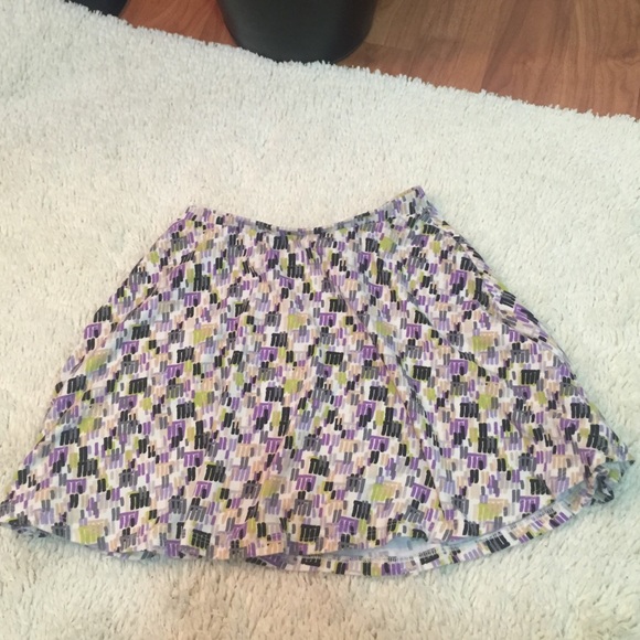 High waisted mini skirt