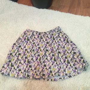 High waisted mini skirt