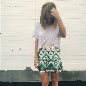 Francesca's sequin mini skirt