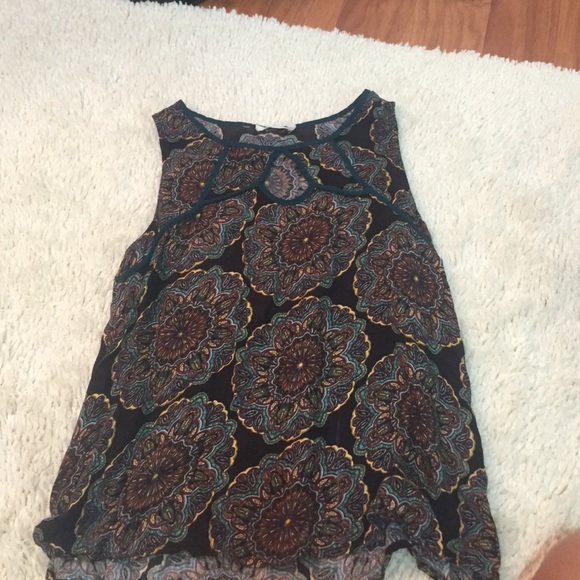 High collared tank top