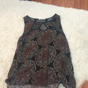 High collared tank top