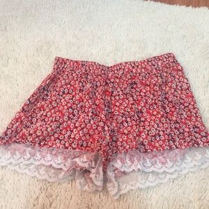 Flowy high waisted shorts