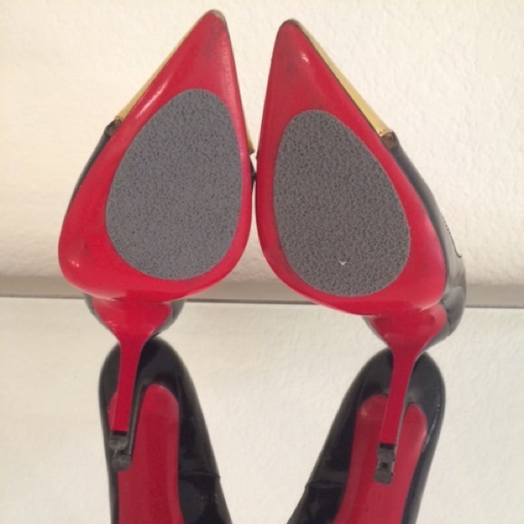 Christian Louboutin Duvette Metallic Leather Pumps - Picture 4 of 4