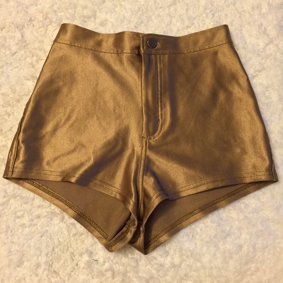 American Apparel Caramel Disco Shorts