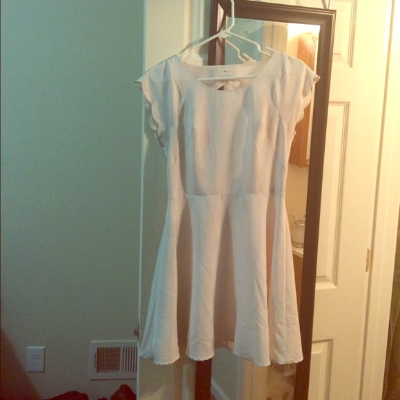 Urban Outfitters Scallop White Dress 6