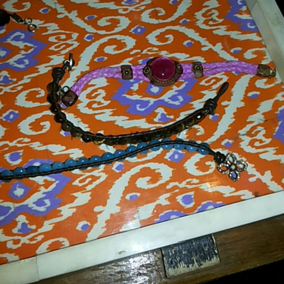 3 fossil bracelets