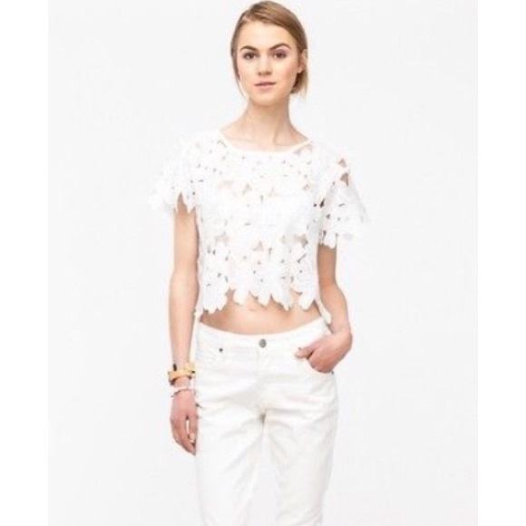 Nasty gal / need supply cut out petal crop top