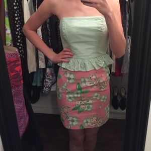 Lilly Pulitzer peplum dress