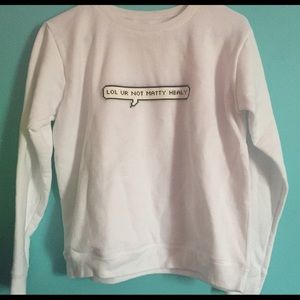 The 1975 "lol ur not matty healy" crewneck