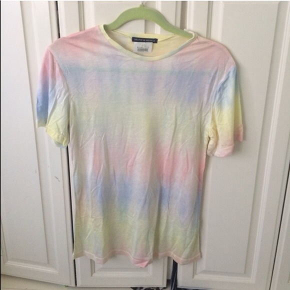 Brandy Melville Pastel Tie Dye Shirt
