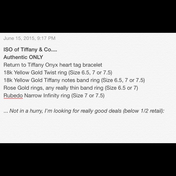In search of these items...