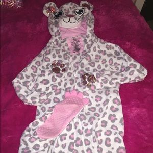 Girls Justice footie pajamas