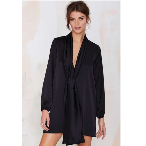 Nasty Gal Satin Dress- NEW