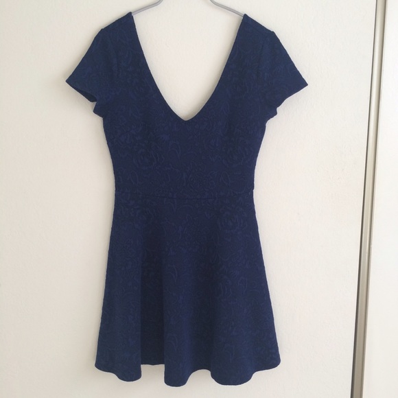 Forever 21 blue floral dress