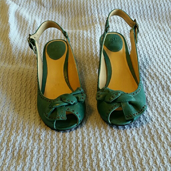 Frye leather heels