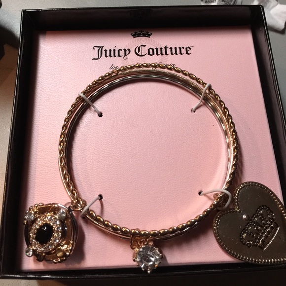 Juicy Couture Jewelry - Juicy Couture bangle bracelet with locket.