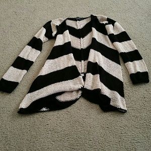 Light tan and black sweater