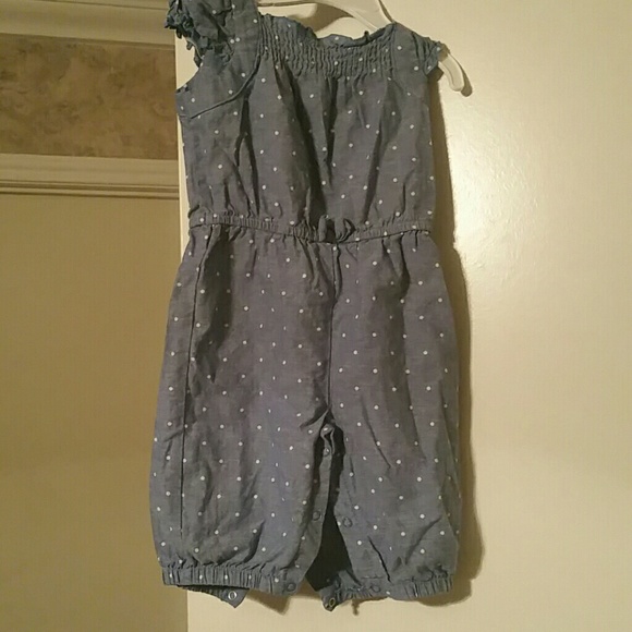 Denim look romper