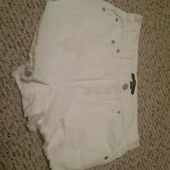 Forever 21 white high waisted shorts