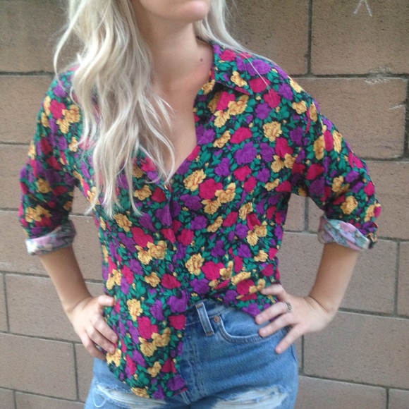 Vintage floral blouse