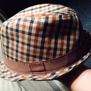 Black & Brown Plaid Fedora!!!