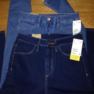 2 PAIRS OF H&M JEANS NWT