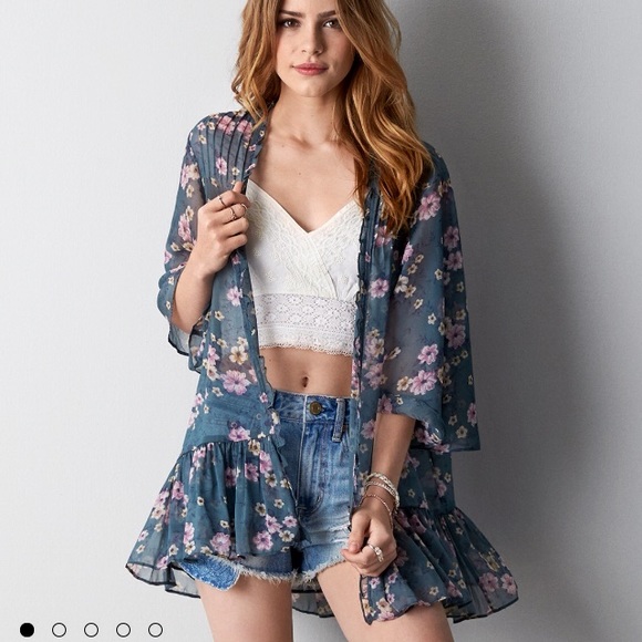 American eagle green kimono