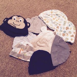 Cute infant boys hat bundle