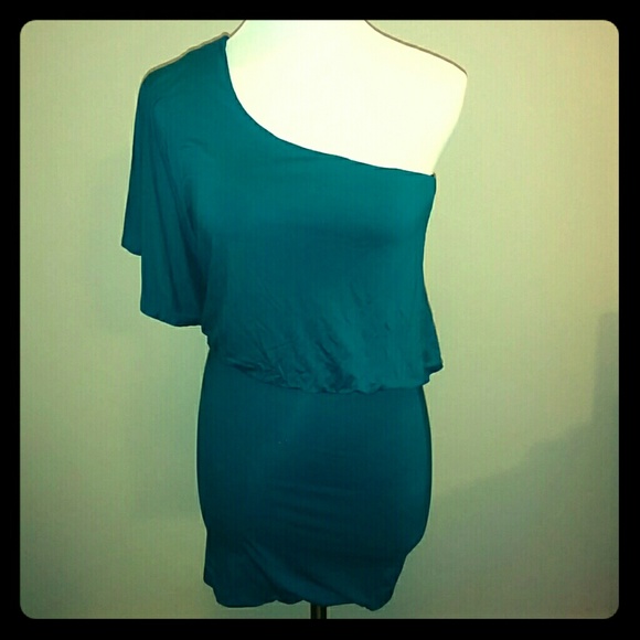 One shoulder mini dress