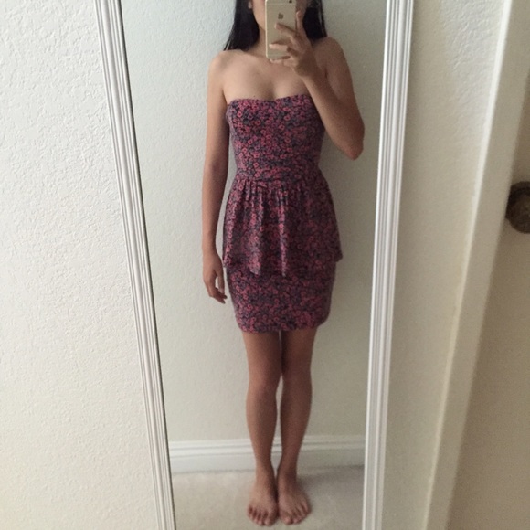 Floral Peplum Dress