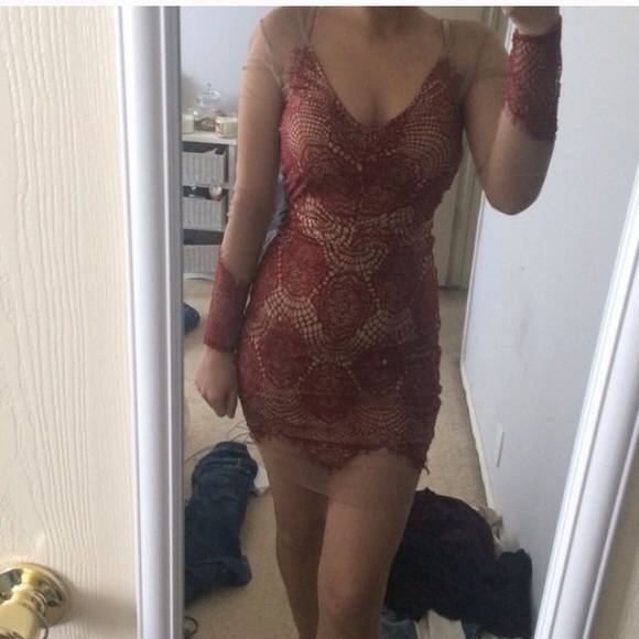 Lace red dress! For love and lemons Inspired