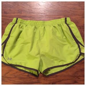 Lime Green & Grey Shorts - Large