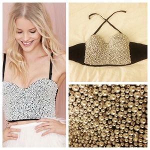 Nasty Gal Pearling Out Bustier