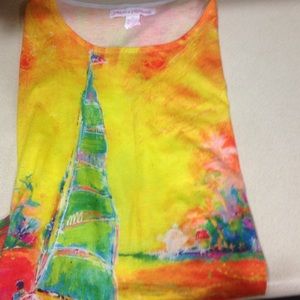 Leoma Lovegrove sailboat tshirt .