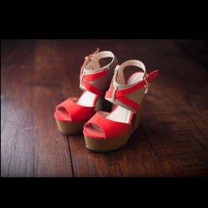 Shoedazzle cut-out wedges.