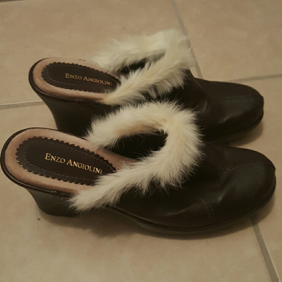 Ladies Enzo Angiolini leather wedges sz 10