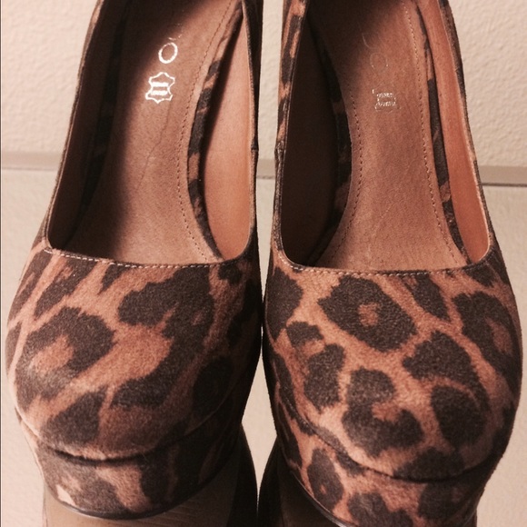 ALDO leopard heels pumps platforms - Picture 3 of 4
