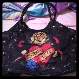 Large Ed Hardy purse!
