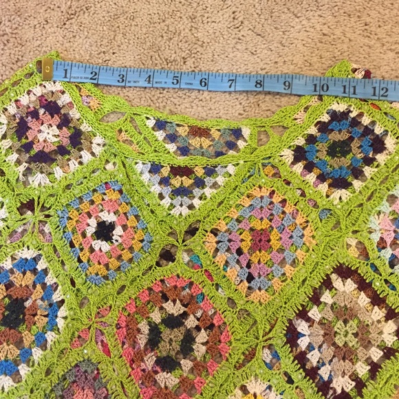 Handmade Crochet Poncho, NEW - Picture 4 of 4