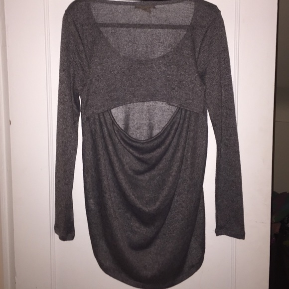 Gray light sweater- great for cool summer nights! - Picture 2 of 2