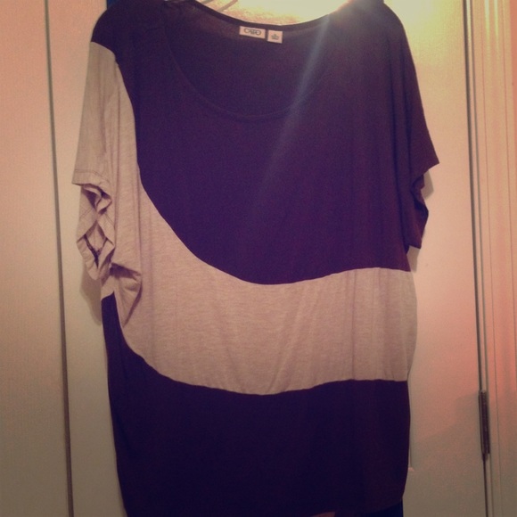 Cato Tops - XL Brown and beige soft shirt