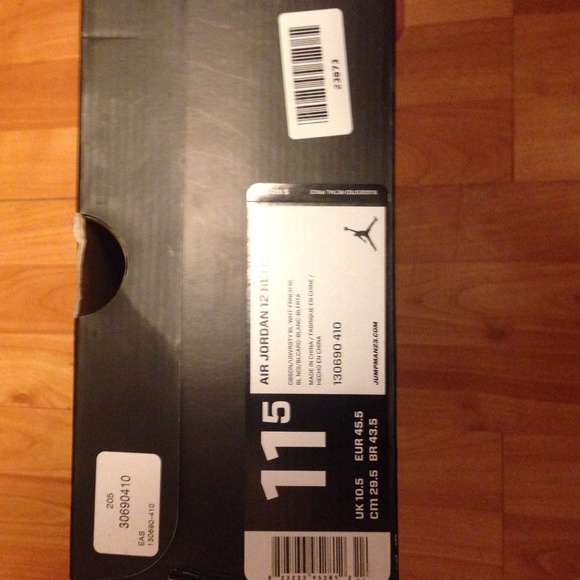 Jordan Retro 12 sz 11.5 Obsidian 100% Authentic! - Picture 4 of 4